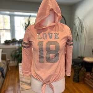 Btween Girls Size 10 Pink Hoodie